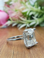 Load image into Gallery viewer, Emerald Cut Lab Grown Diamond Ring