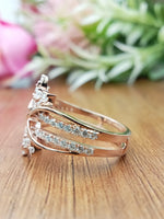 Load image into Gallery viewer, 14 kt Marquise Shape Lab Grown Wedding Ring