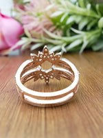 Load image into Gallery viewer, 14 kt Marquise Shape Lab Grown Wedding Ring