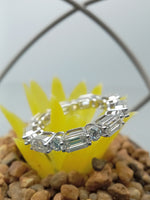 Load image into Gallery viewer, 1.0 ctw Emerald Cut Lab Diamond Eternity Band 14k