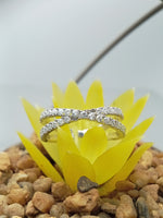 Load image into Gallery viewer, 14k White Gold Lab Grown Cross Ring