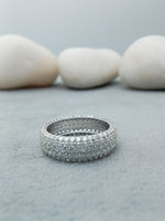 Load image into Gallery viewer, 925 Sterling Silver Lab Grown Diamond Eternity Band