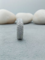 Load image into Gallery viewer, 925 Sterling Silver Lab Grown Diamond Eternity Band