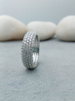 Load image into Gallery viewer, 925 Sterling Silver Lab Grown Diamond Eternity Band