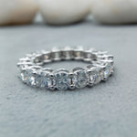 Load image into Gallery viewer, 14k White Gold 5.00ct Eternity Wedding Band