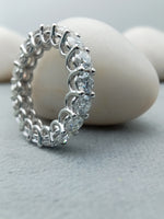 Load image into Gallery viewer, 14k White Gold 5.00ct Eternity Wedding Band