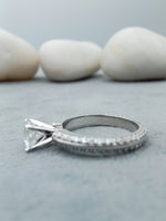 Load image into Gallery viewer, 1.50 carat round brilliant lab created diamond engagement ring