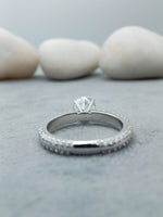 Load image into Gallery viewer, 1.50 carat round brilliant lab created diamond engagement ring