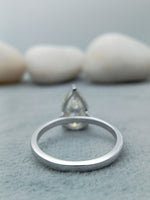 Load image into Gallery viewer, 3.0 ct pear cut diamond solitaire engagement ring