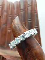 Load image into Gallery viewer, 14k White Gold 5.00ct Eternity Wedding Band