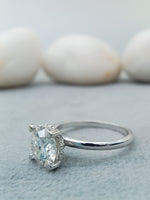 Load image into Gallery viewer, 2.00 carat round brilliant cut Lab Grown diamond engagement ring