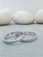 Load image into Gallery viewer, 14 kt white gold Combo Set of Couple rings