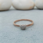 Load image into Gallery viewer, 14 kt lab grown Diamond Heart Ring
