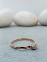 Load image into Gallery viewer, 14 kt lab grown Diamond Heart Ring