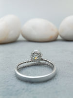 Load image into Gallery viewer, 14k White Gold Round Lab Grown Engagement Ring