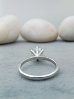 Load image into Gallery viewer, 1.28 carat round diamond engagement ring in white gold