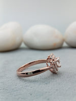 Load image into Gallery viewer, 14k Rose Gold Heart Cut Diamond Engagement Ring