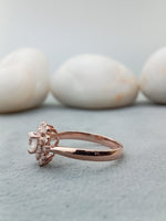 Load image into Gallery viewer, 14k Rose Gold Heart Cut Diamond Engagement Ring