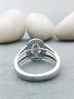 Load image into Gallery viewer, 2.60 ct Oval Cut Lab Created Diamond Engagement Ring