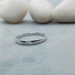 Load image into Gallery viewer, Eternity band ring Lab-grown diamonds 0.03 ct tw, 14K white gold