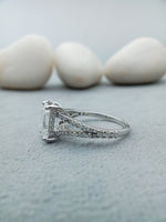 Load image into Gallery viewer, 10x7 mm Emerald Cut Lab Diamond Ring