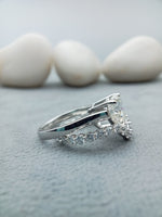 Load image into Gallery viewer, 1.7 ct Heart Lab Grown Diamond Bridal Set Ring