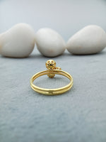 Load image into Gallery viewer, 14 kt Yellow Gold 3 Stone Diamond Ring
