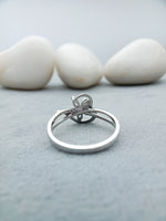 Load image into Gallery viewer, Graceful Lab Grown Diamond Flower Ring 18K White Gold