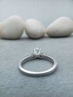 Load image into Gallery viewer, 3 Stone Round Cut Diamond Engagement Ring