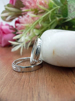 Load image into Gallery viewer, 14 kt white gold couple engagement ring