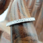 Load image into Gallery viewer, 14k White Gold Diamond Eternity Band