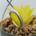 Load image into Gallery viewer, 14k White Gold Diamond Eternity Band