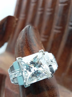 Load image into Gallery viewer, 14 kt white gold diamond 4.0 ct engagement ring