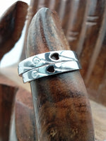 Load image into Gallery viewer, 14 kt white gold Combo Set of Couple rings