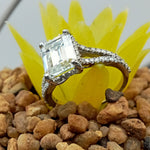 Load image into Gallery viewer, 10x7 mm Emerald Cut Lab Diamond Ring