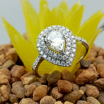 Load image into Gallery viewer, 14k White Gold Neil Lane Pear Cut Diamond Engagement Ring