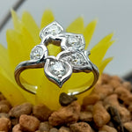 Load image into Gallery viewer, 14 kt white gold lab engaggement ring