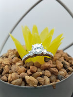 Load image into Gallery viewer, 3 Stone Round Cut Diamond Engagement Ring
