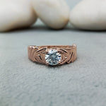 Load image into Gallery viewer, 14 kt Rose Gold Single Diamond Ring