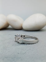 Load image into Gallery viewer, 3.50 Carats Princess Cut Lab Grown Earth Mined Diamond 5 Stone Engagement Ring