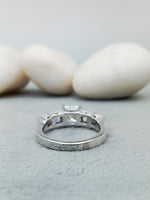 Load image into Gallery viewer, 3.50 Carats Princess Cut Lab Grown Earth Mined Diamond 5 Stone Engagement Ring