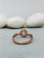 Load image into Gallery viewer, 14k Rose Gold Over 1.0 ct Cushion Cut Lab Grown New Halo Engagement Wedding Ring