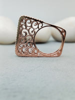 Load image into Gallery viewer, 14 kt rose gold engagement band