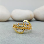 Load image into Gallery viewer, 14/18 kt yellow gold lab engagement ring