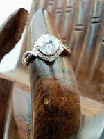 Load image into Gallery viewer, 14k Rose Gold Over 1.0 ct Cushion Cut Lab Grown New Halo Engagement Wedding Ring