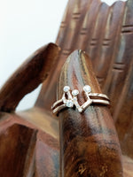 Load image into Gallery viewer, 14 kt rose gold lab engagment ring