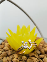 Load image into Gallery viewer, 14 kt rose gold lab engagment ring