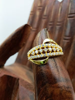 Load image into Gallery viewer, 14/18 kt yellow gold lab engagement ring