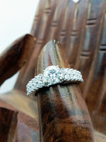 Load image into Gallery viewer, 14k Rose Gold Over 1.0 ct Round Cut Lab Grown New Halo Engagement Wedding Ring