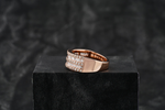 Load image into Gallery viewer, 14k Rose Gold Channel Set Gents Diamond Band